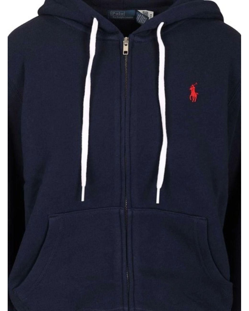 Polo Ralph Lauren Blue Full-Zip Drawstring Hoodie