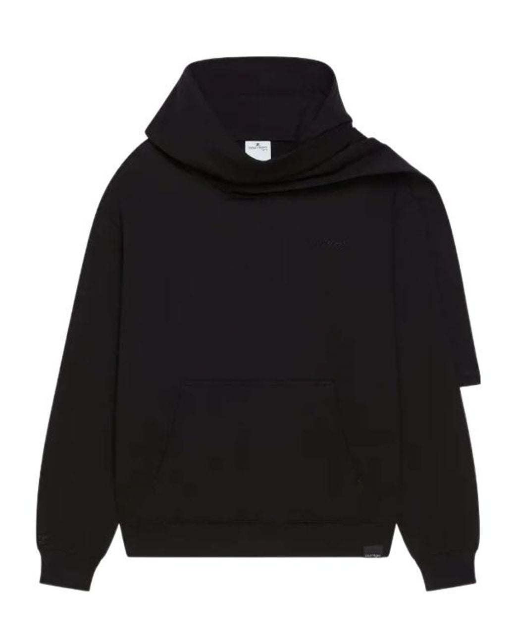 Courreges Black Courrèges Asymmetric Neck Sweatshirt