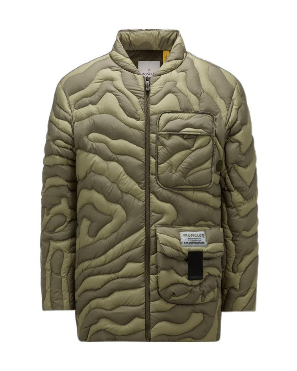 Moncler Green Peano Short Down Jacket for men