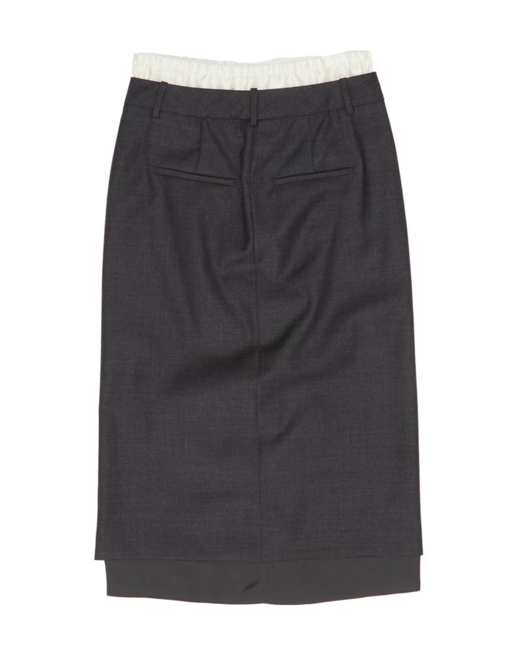 Rohe Gray Straight-Cut Skirt