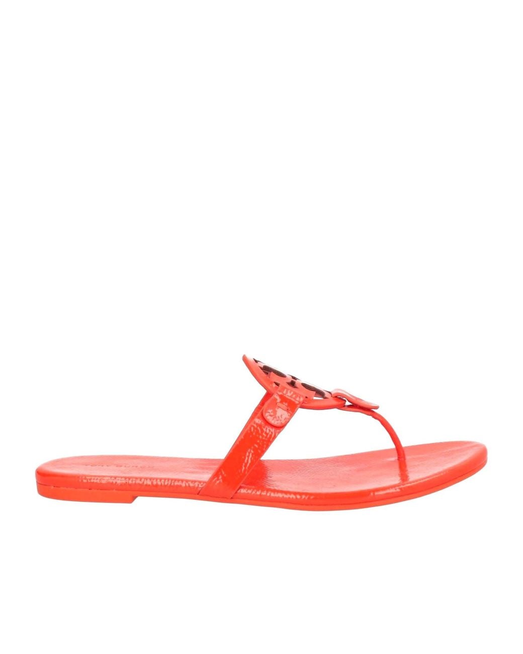 Tory Burch Red Comfortable And Stylish Flip-Flops