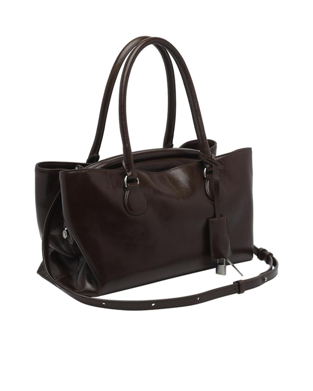 OSOI Black Shell Brot Structured Tote Bag