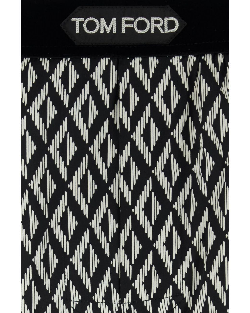 Tom Ford Gray Logo Detail Printed Trousers for men