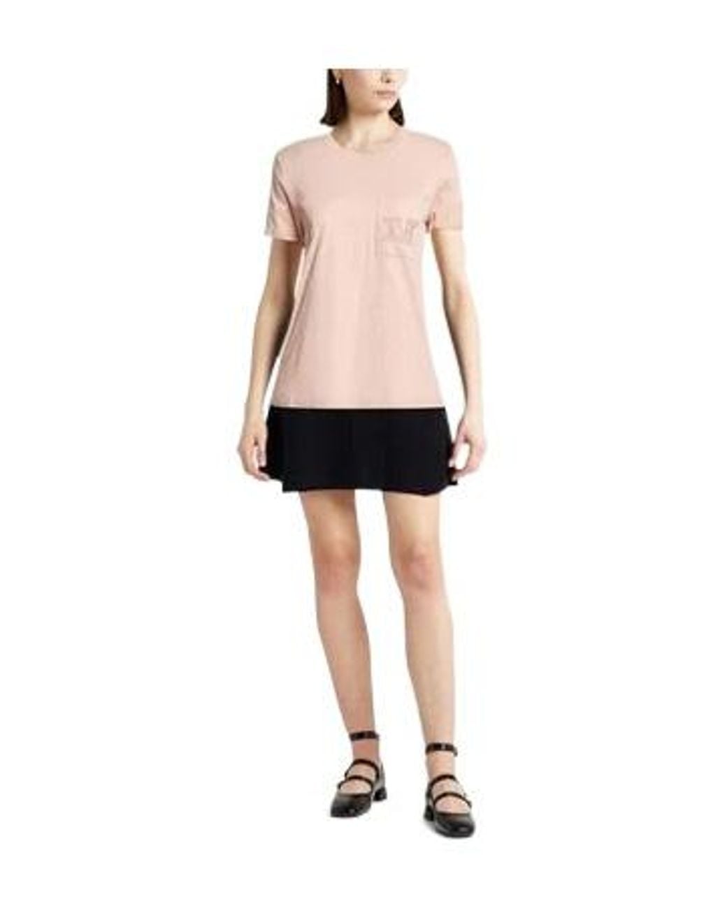 Max Mara Pink Crew-Neck Short-Sleeve T-Shirt