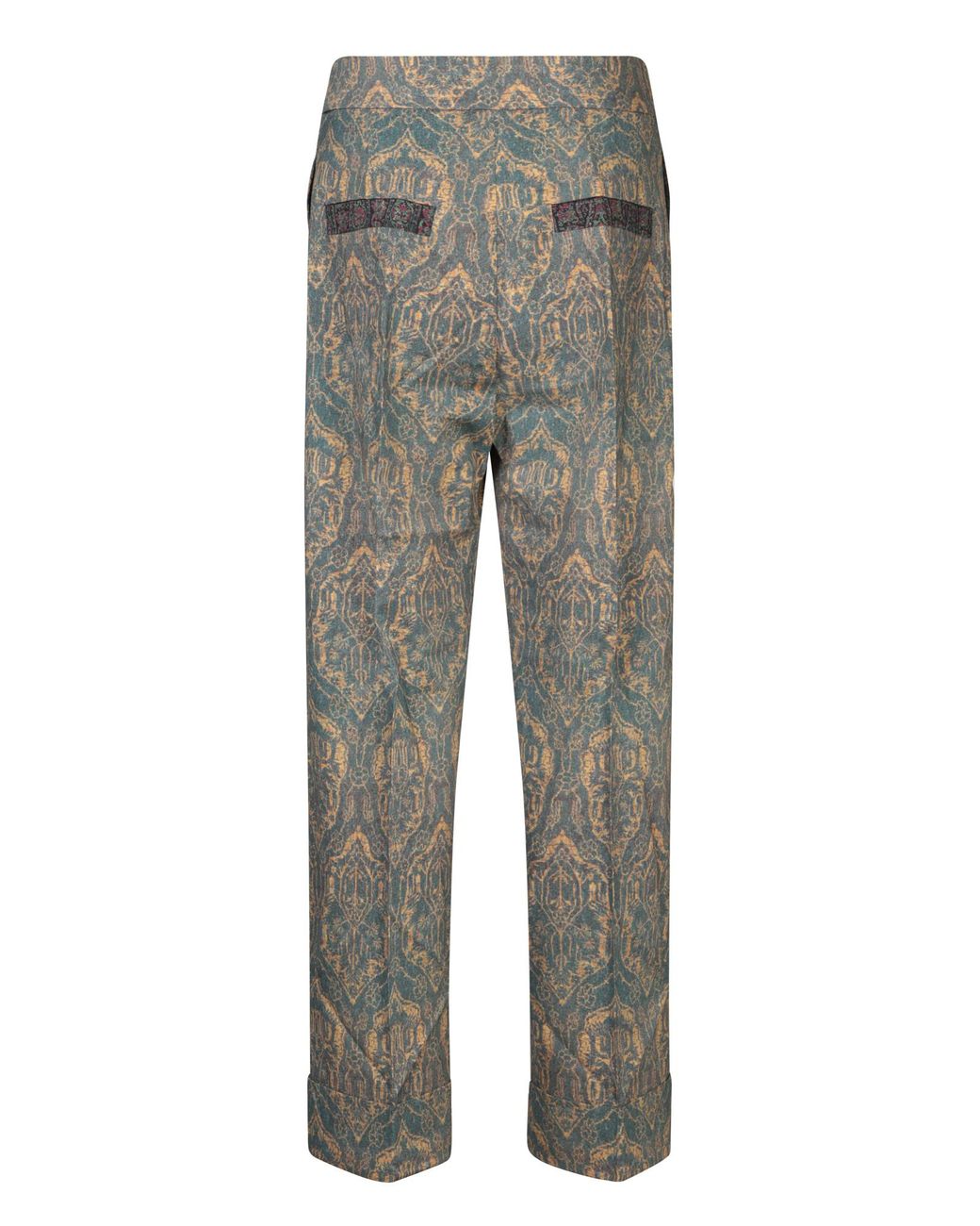 Pierre Louis Mascia Gray Wide Leg Jacquard Pants