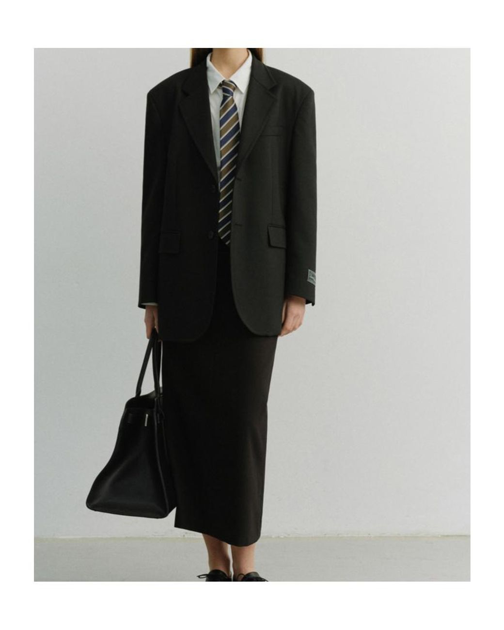 DUNST Black H-Line Maxi Skirt