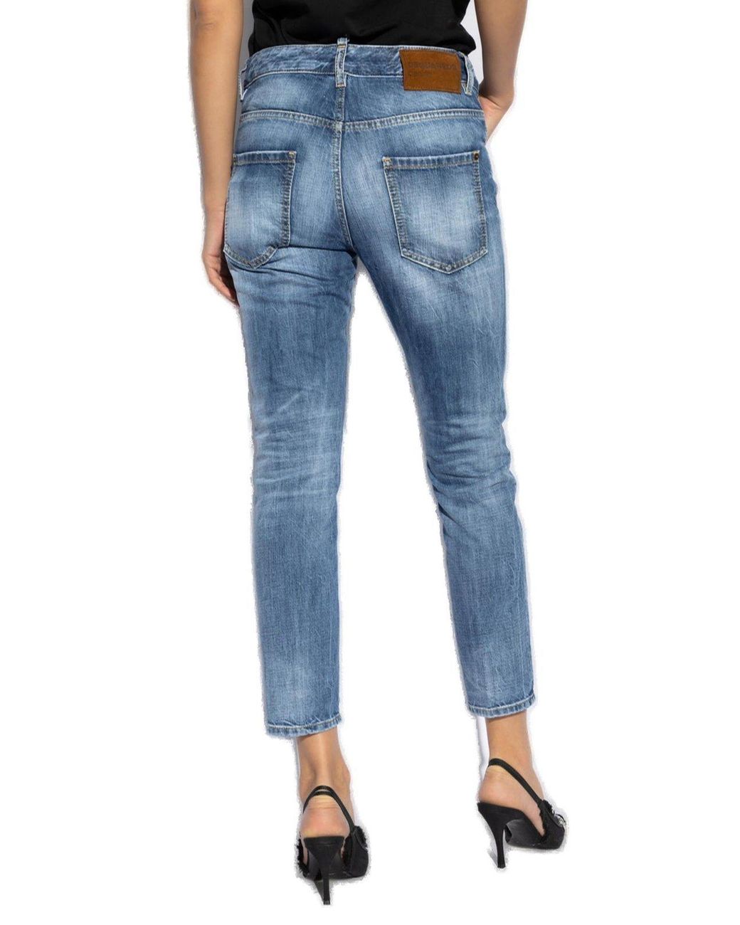 DSquared² Blue Cool Girl Cropped Jeans