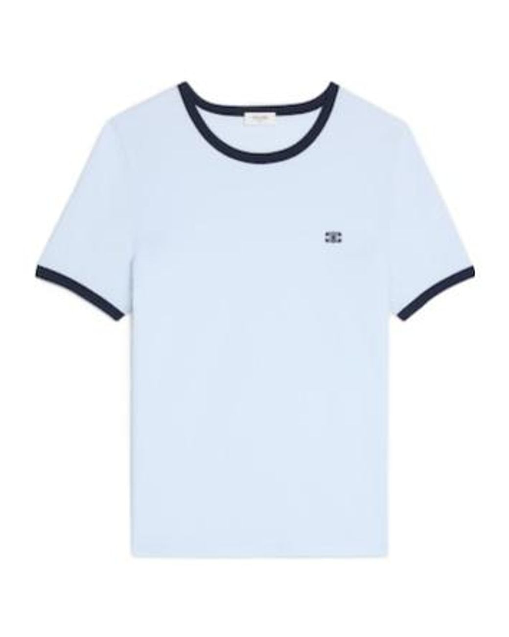 Céline Blue 70's Triomphe T-Shirt
