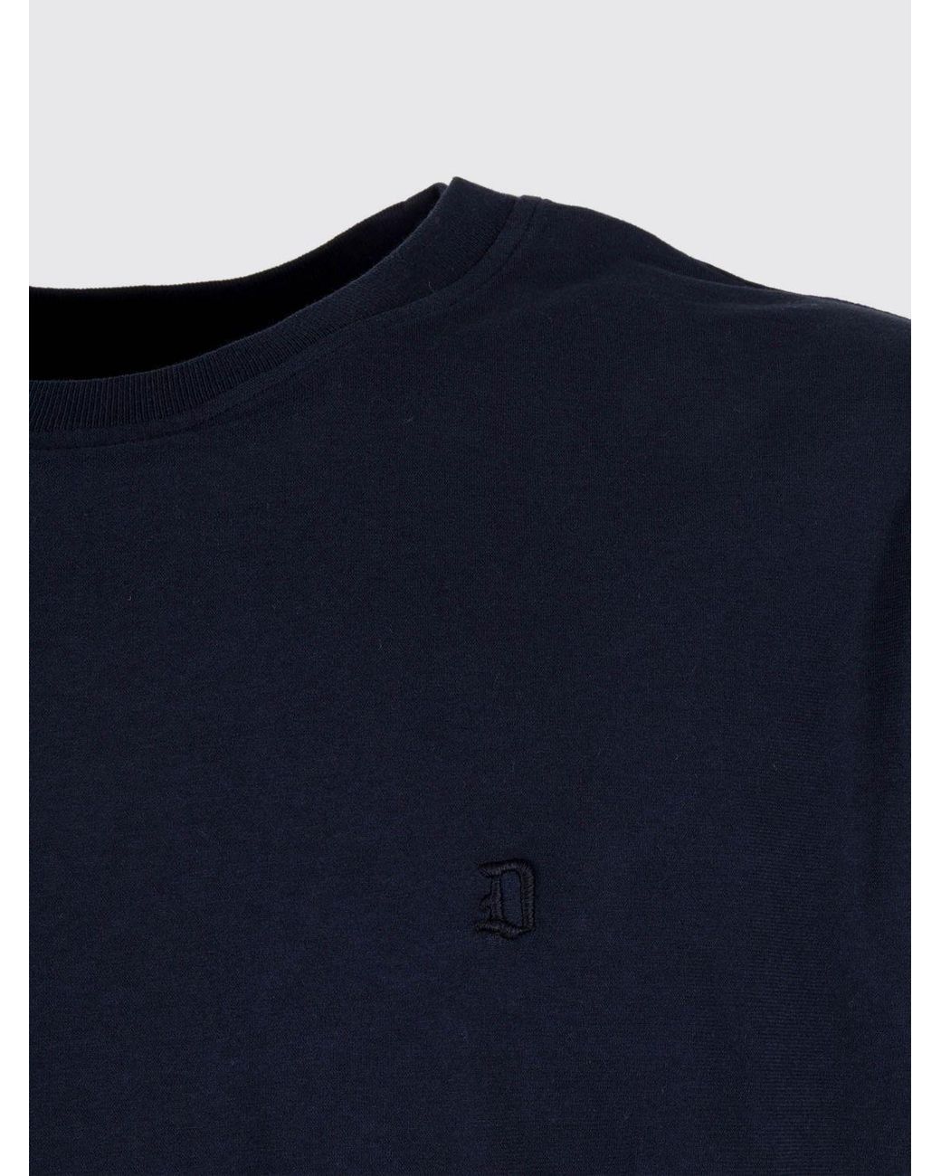 Dondup Blue Crewneck Short-Sleeve T-Shirt for men