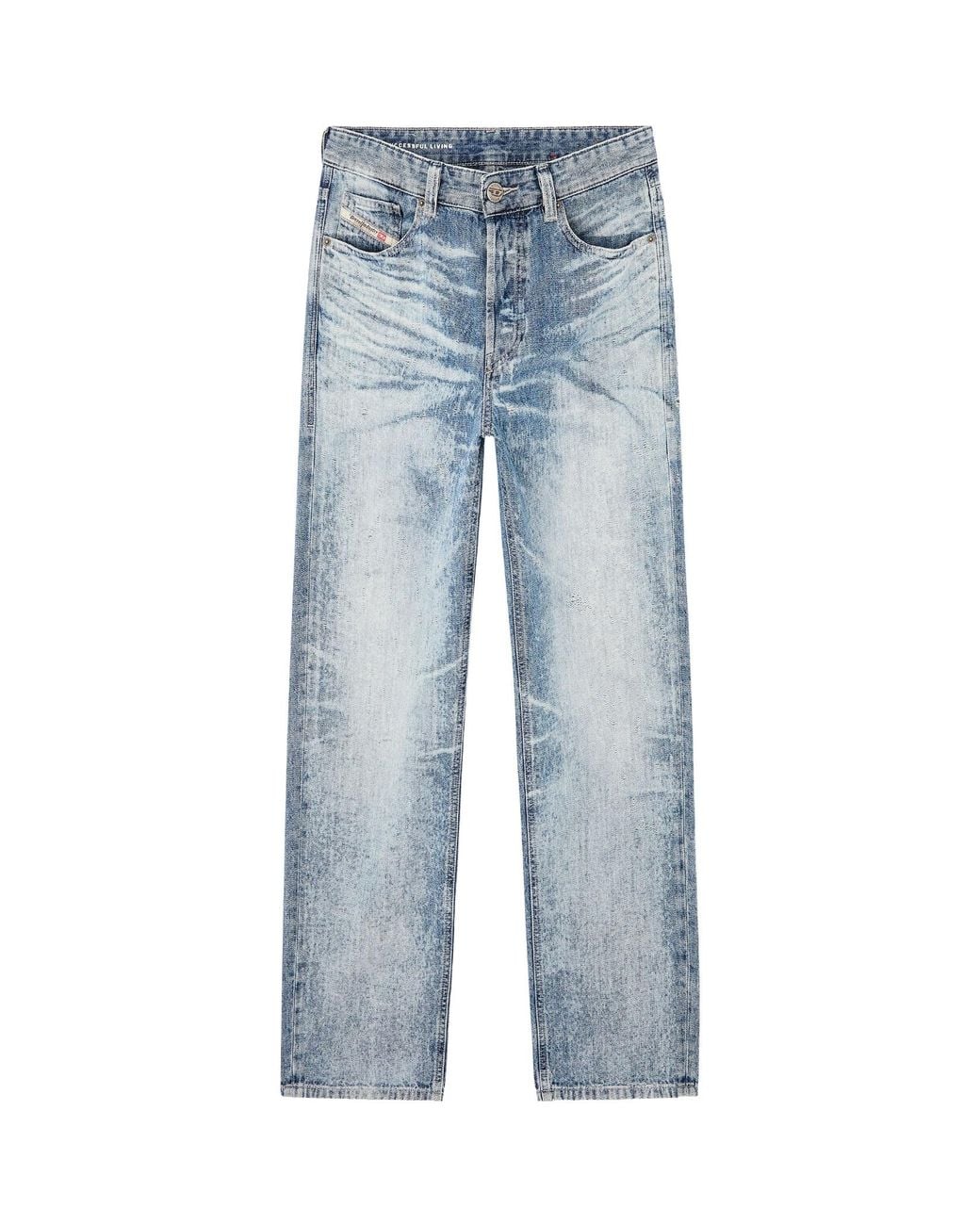 DIESEL Blue 2024 D-Macs Straight-Leg Jeans for men