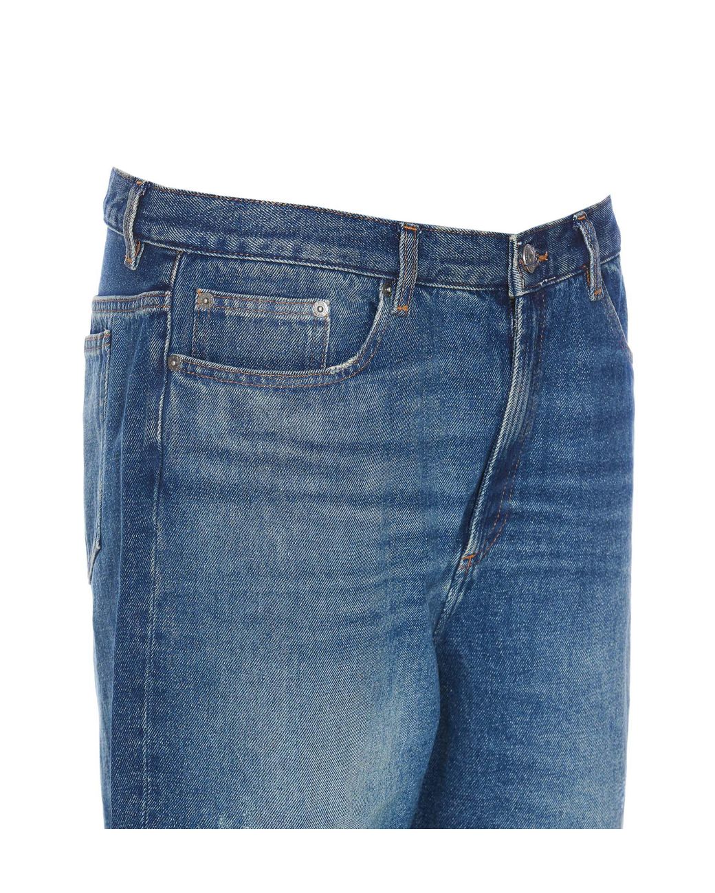 A.P.C. Blue Straight Leg Jeans for men
