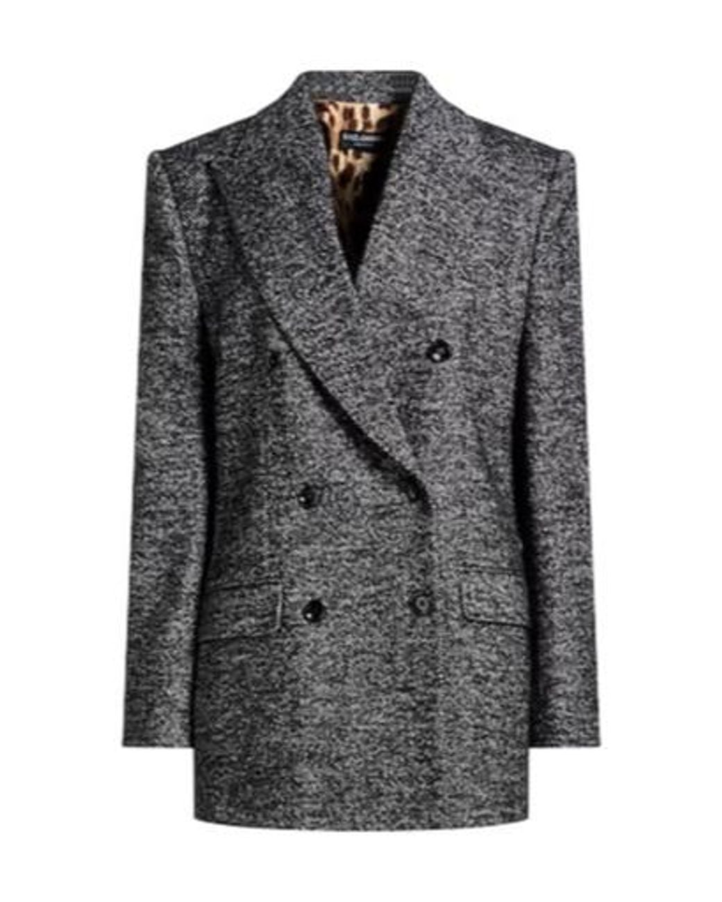 Dolce & Gabbana Gray Doublebreasted Blazer
