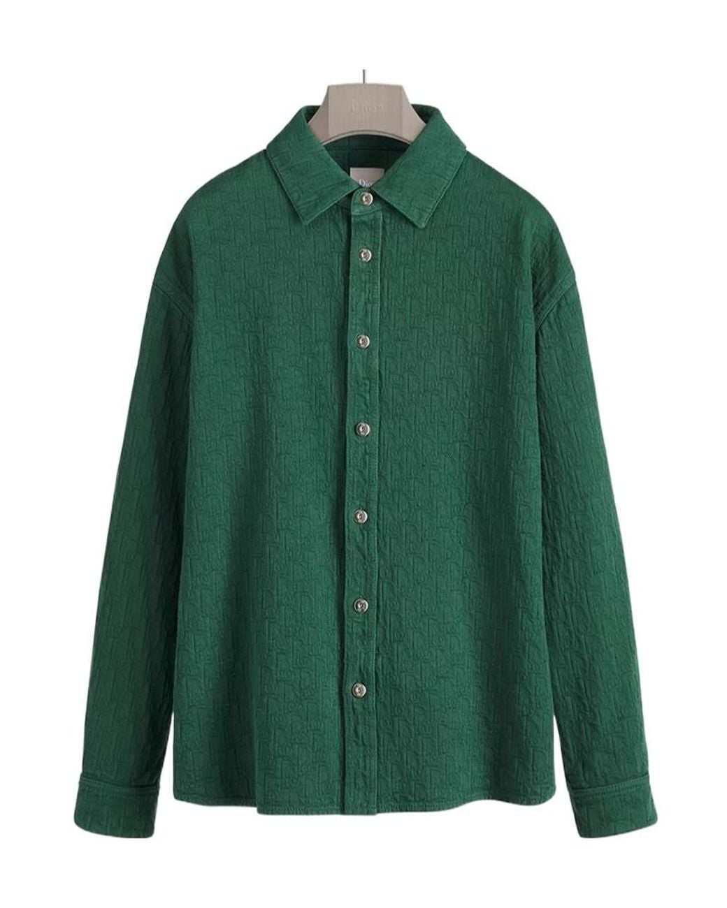 Dior Green Oblique Shirt for men