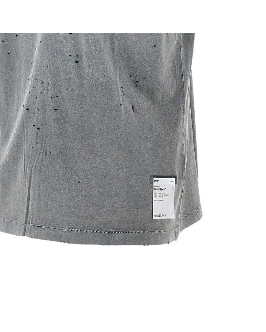 Satisfy Gray Mothtech Distressed Sleeveless T-Shirt for men