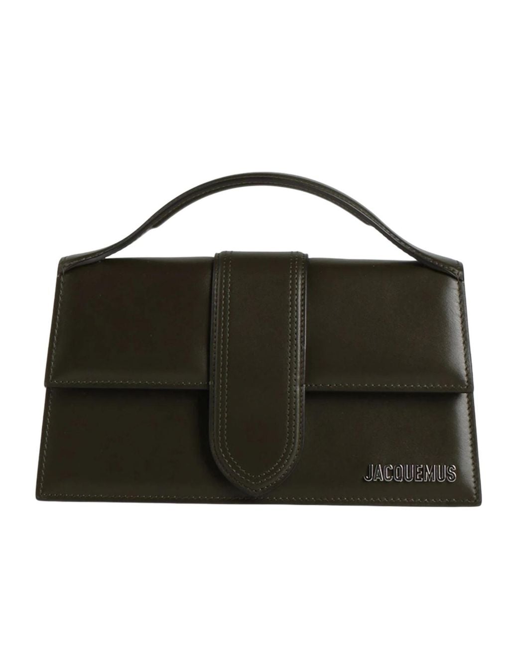 Jacquemus Black Minimalist Leather Tote Bag