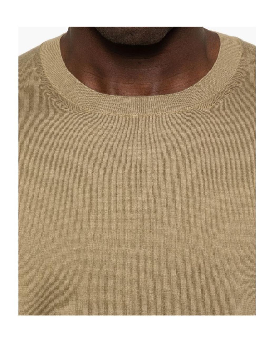 Tom Ford Natural Crewneck Knitted Sweater for men
