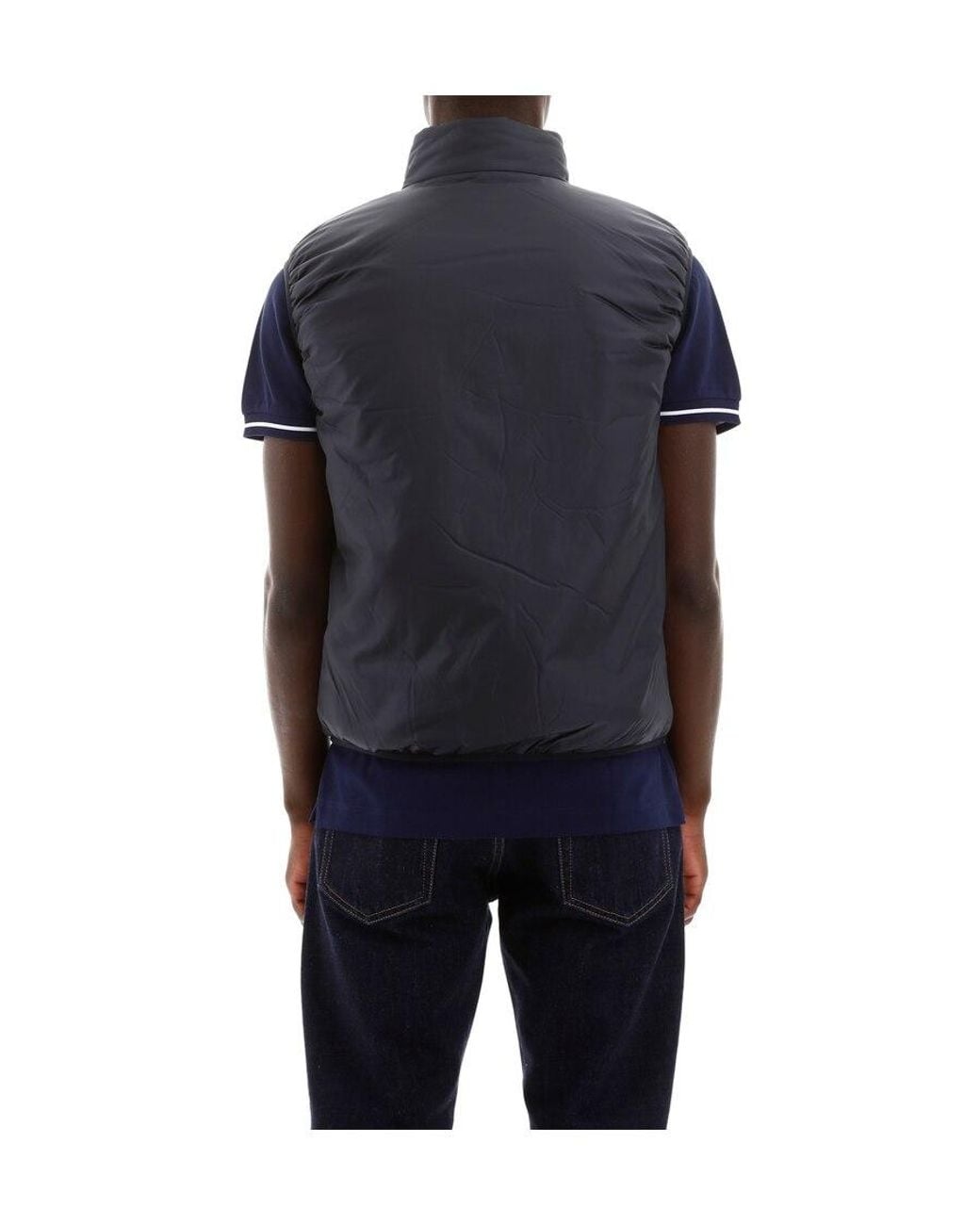Aspesi Black Jil Zip-Up Gilet for men