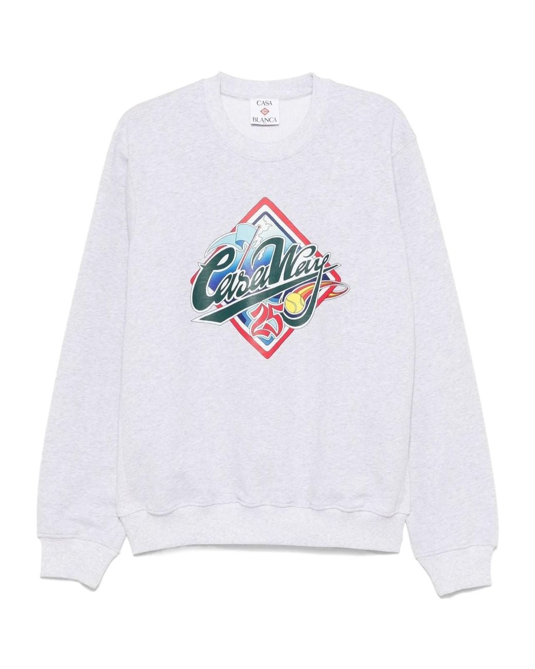 Casablanca White Casa Way Skate Printed Sweatshirt for men