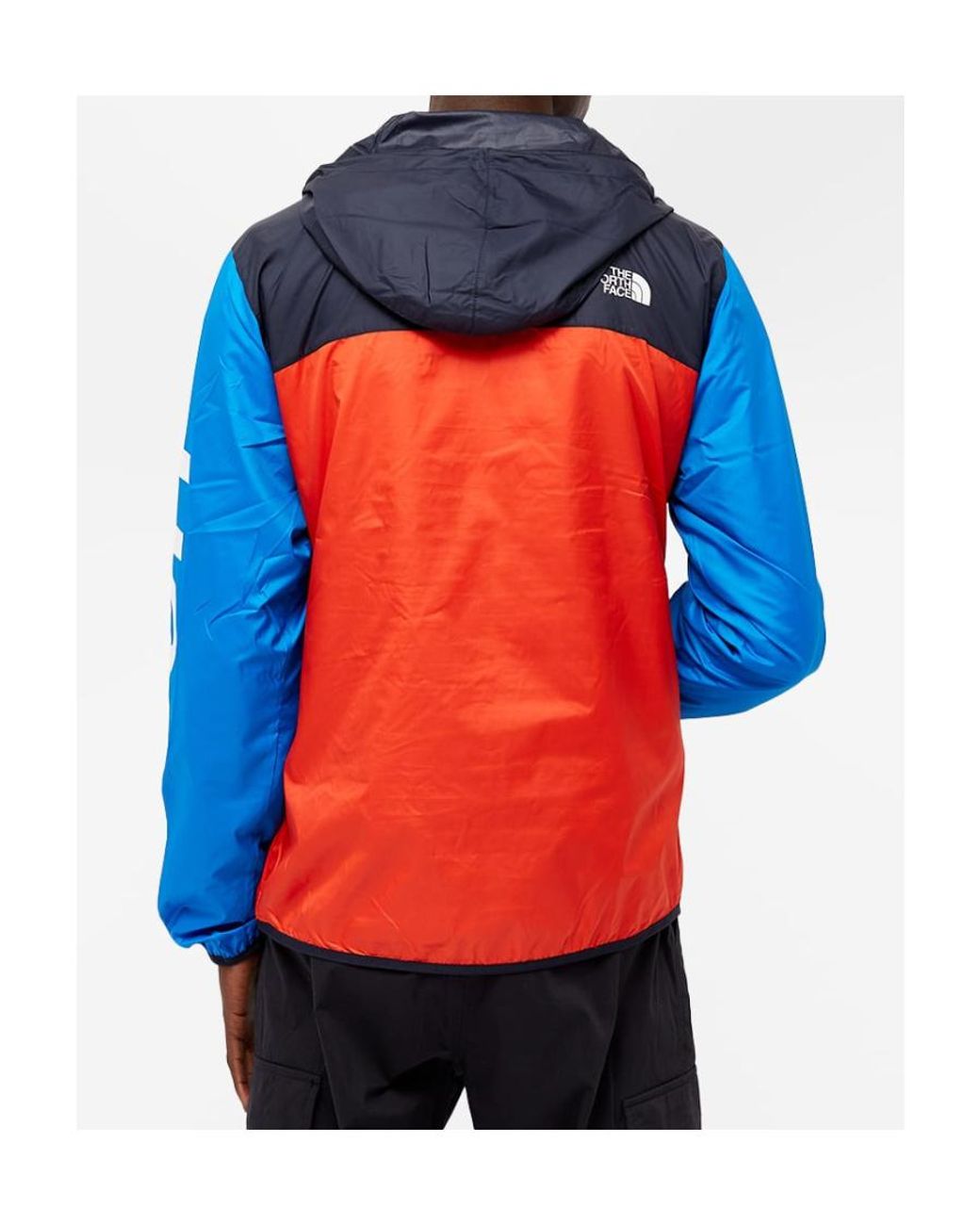 The North Face Blue Printed Packable Jacket for men
