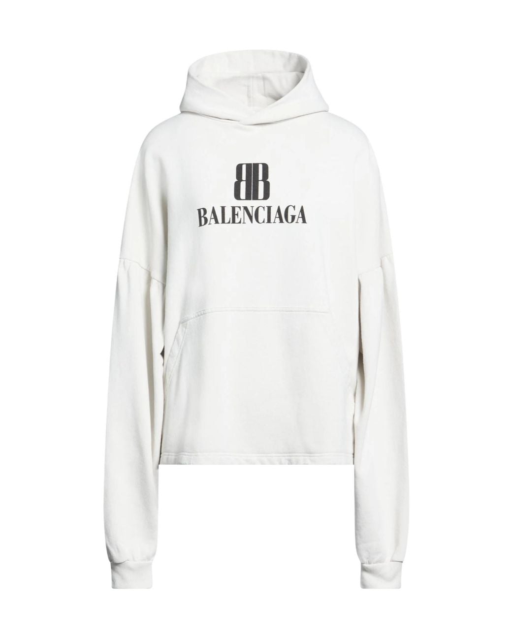 Balenciaga White Oversized Hoodie