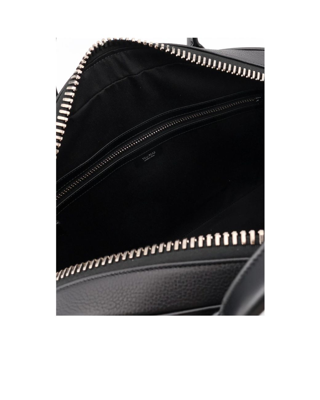 Tom Ford Black Top Handle Laptop Bag for men