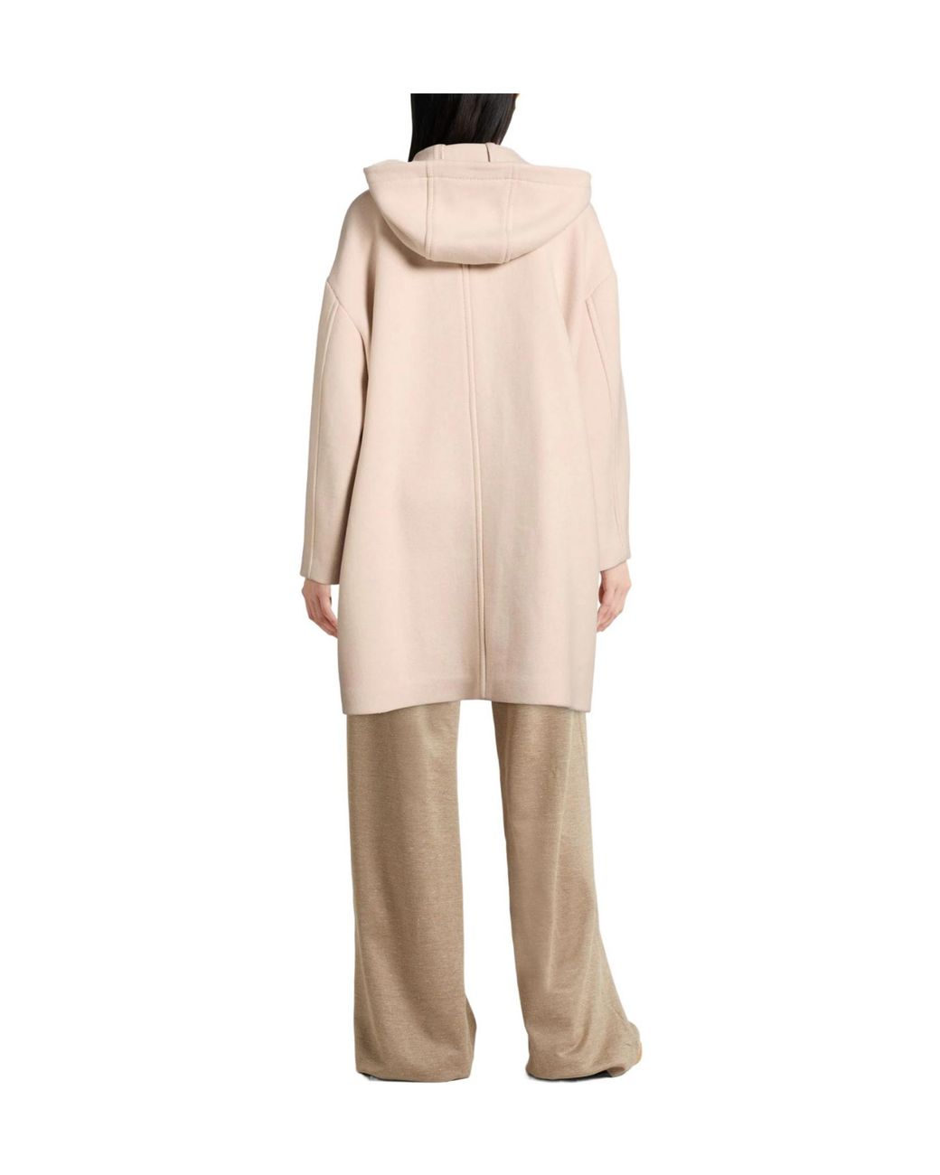 MAX&Co. Natural Solid Color Duffle Coats