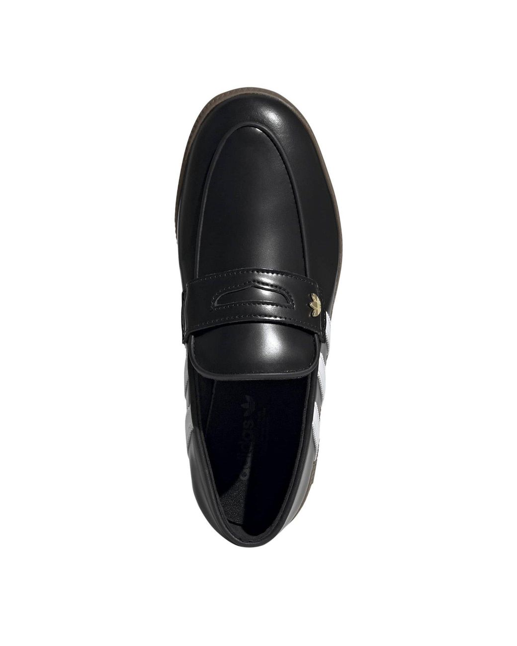 Adidas Originals Black Leather Slip-On Loafer Sneaker