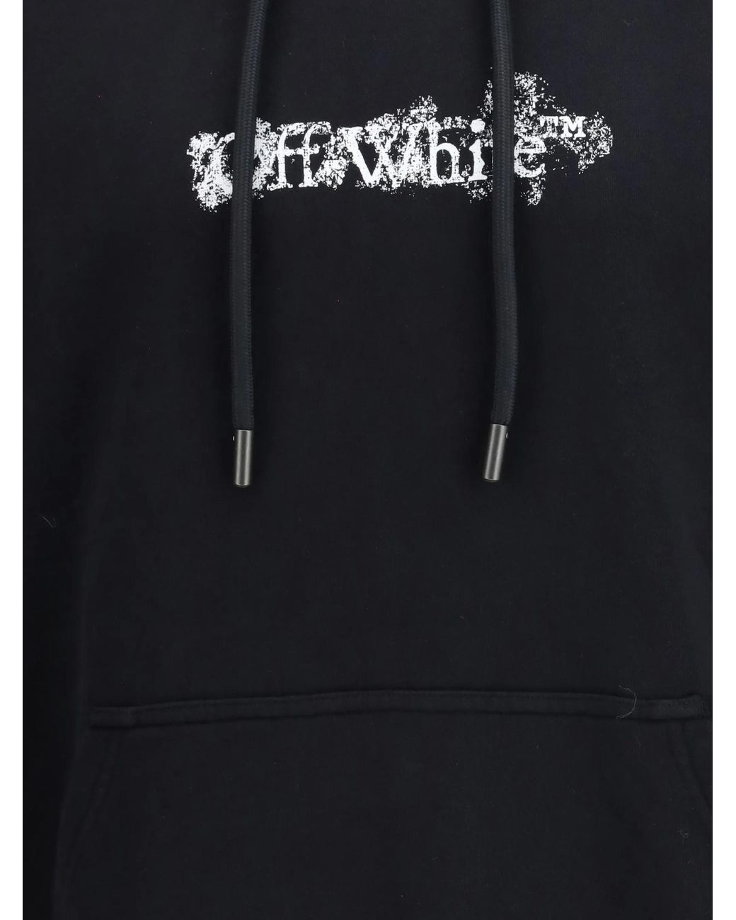 Off-White c/o Virgil Abloh Blue Logo-Print Hoodie for men