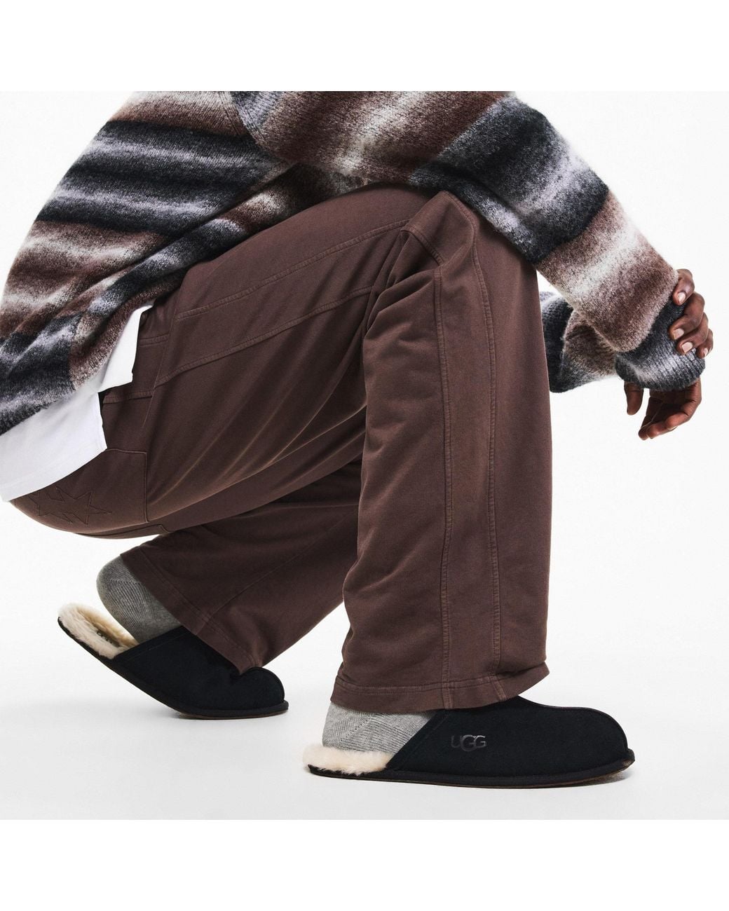 Ugg Black Baotou Mueller Slippers for men