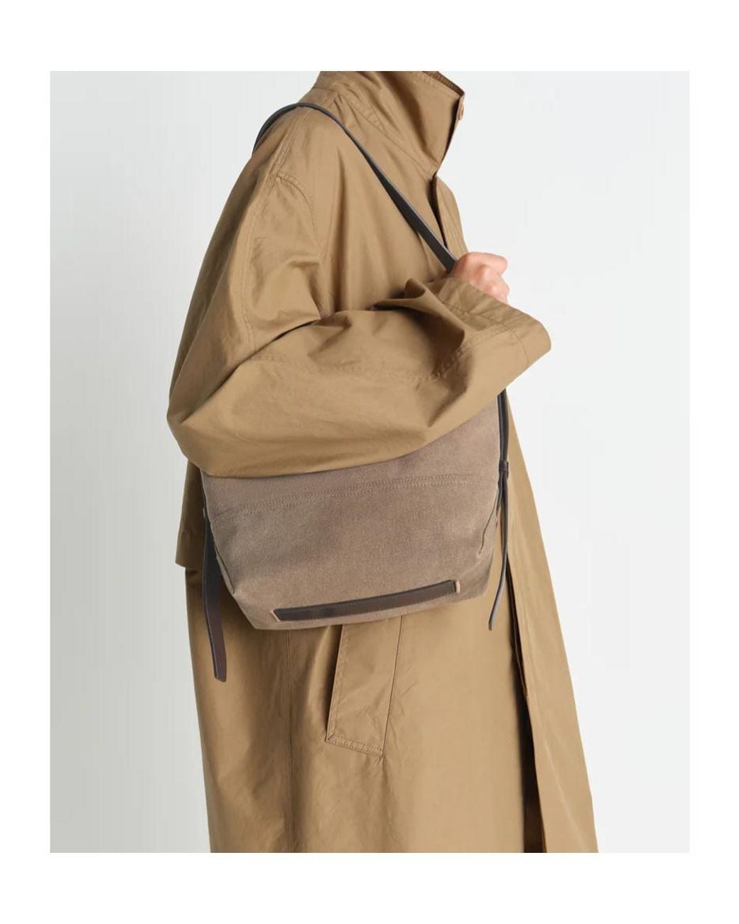 Lemaire White Small Belted Top Handle Bag
