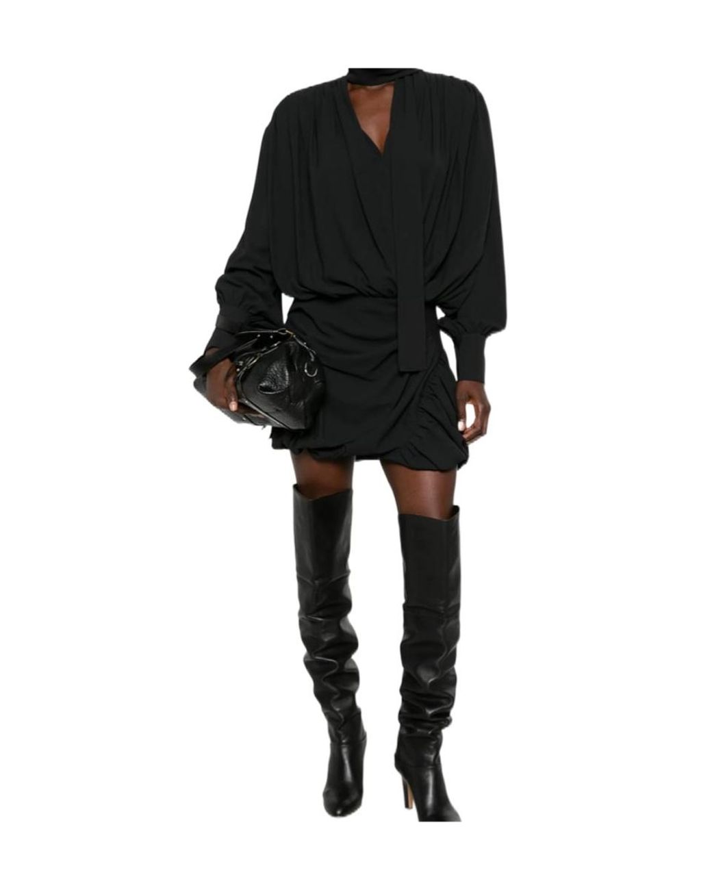 IRO Black Long-Sleeved Dress