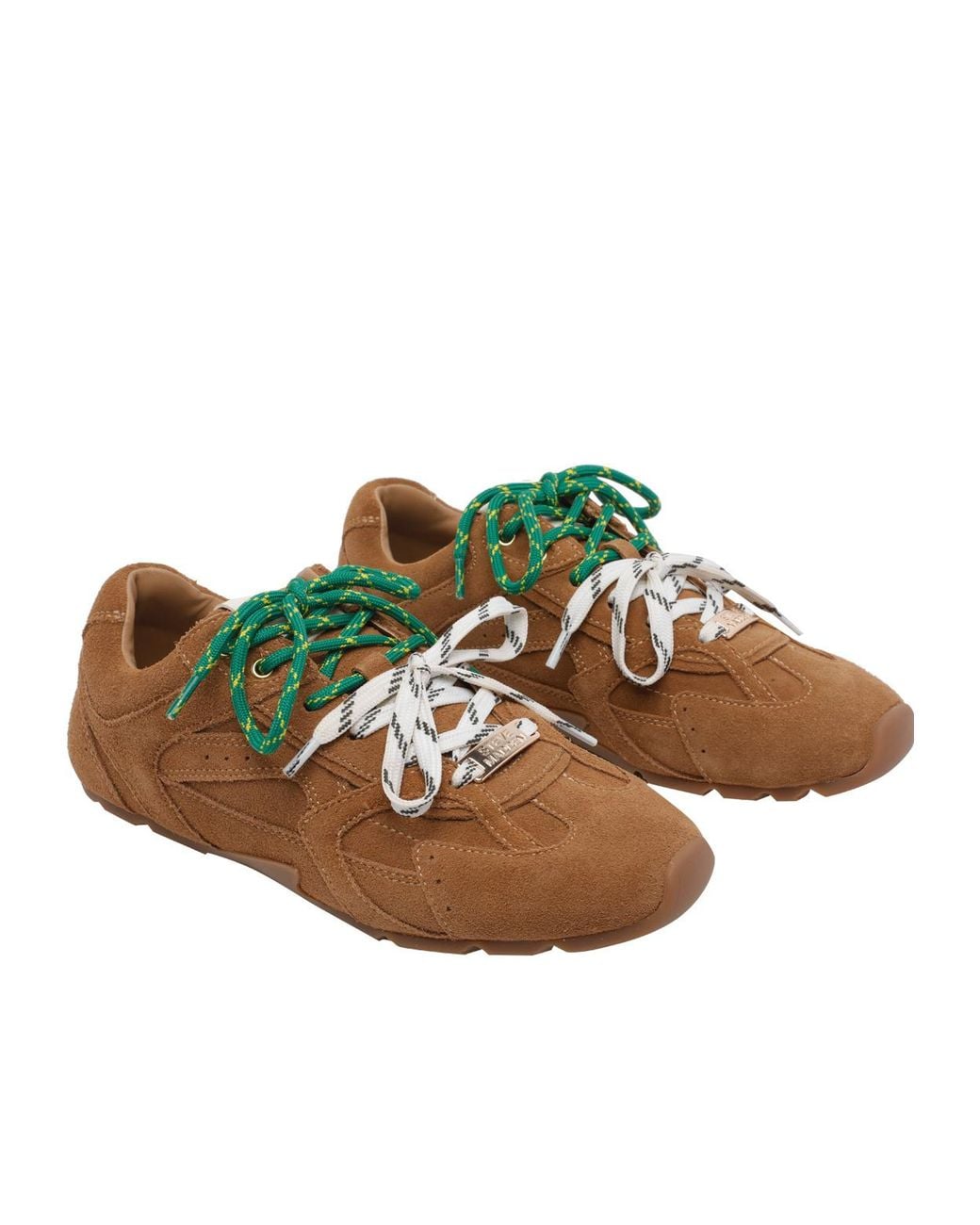 Steve Madden Brown Asiel Double Lace Low-Top Sneakers