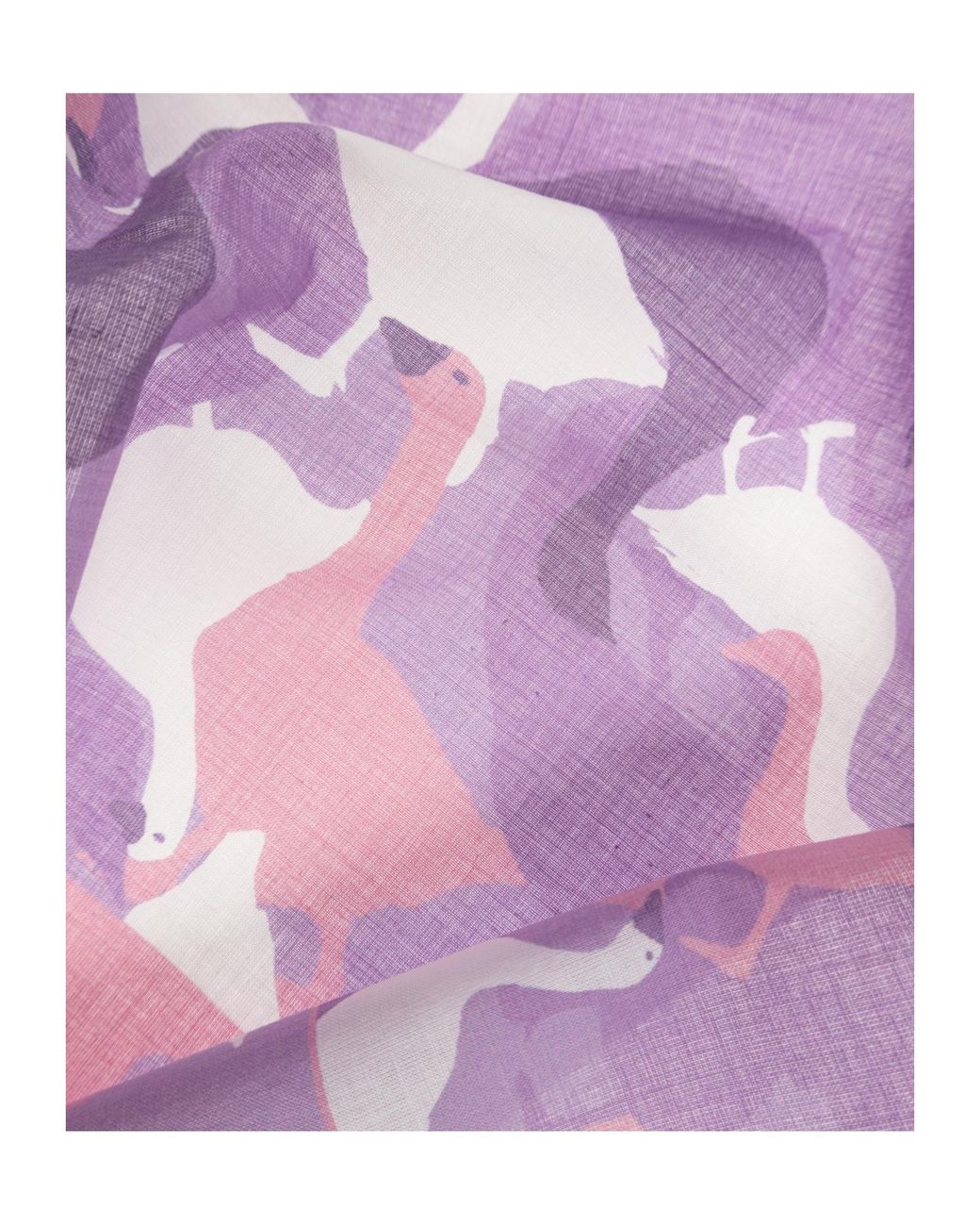 Moschino Purple Duck Print Scarf for men