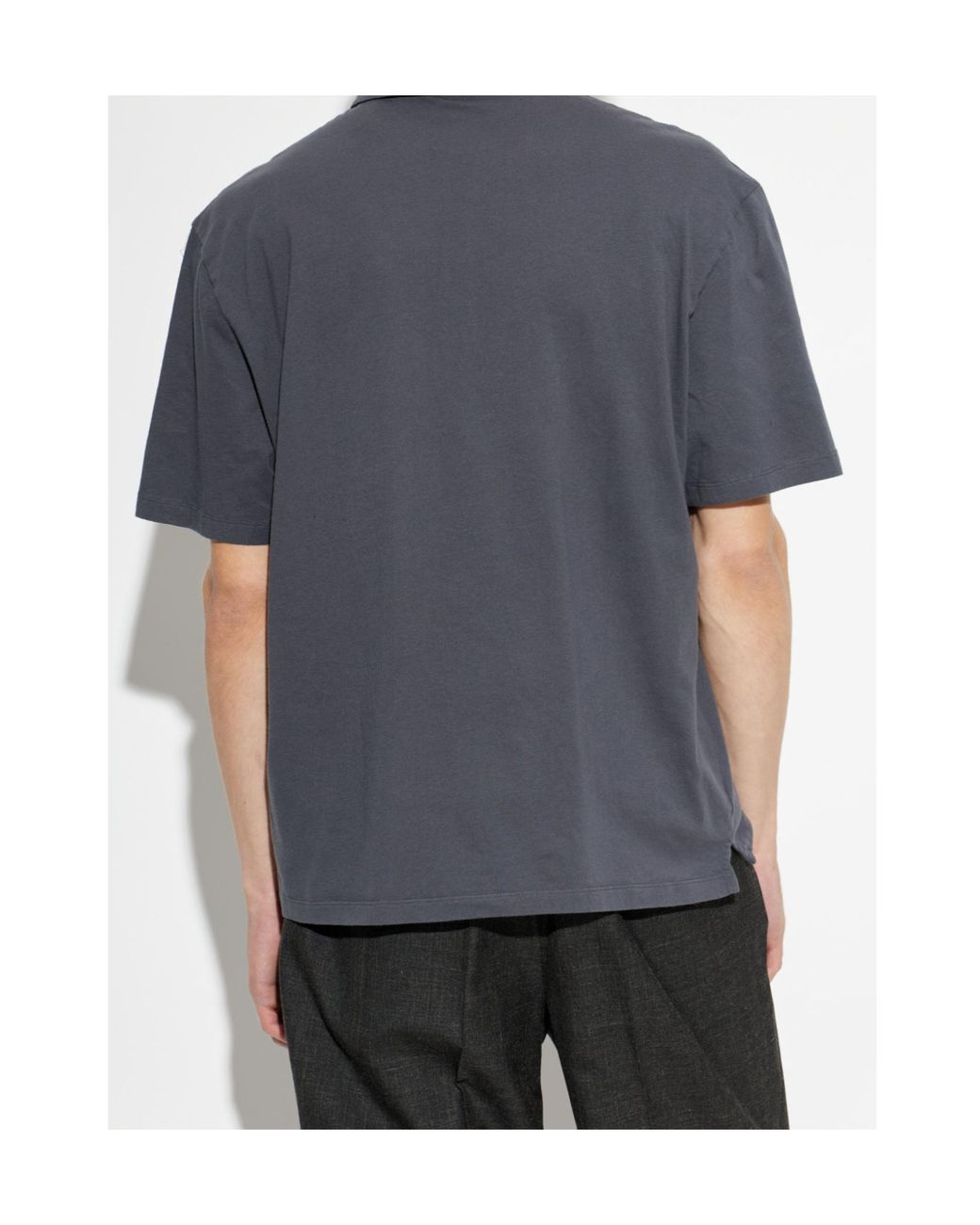 Officine Generale Blue Officine Générale Bruno Classic Polo Shirts for men