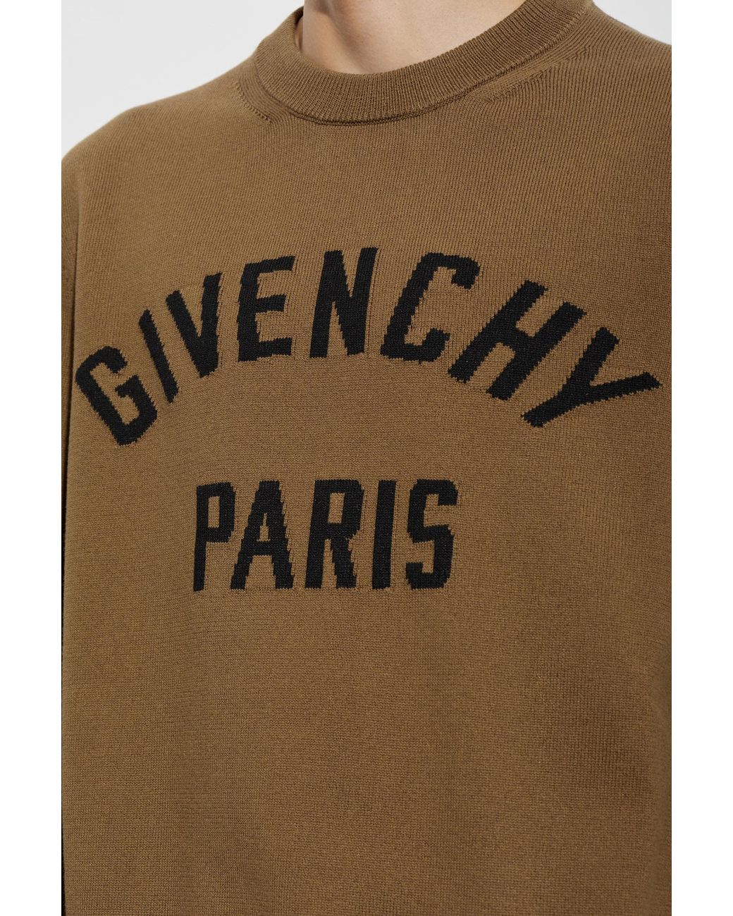 Givenchy Brown Logo Knitted Sweater for men