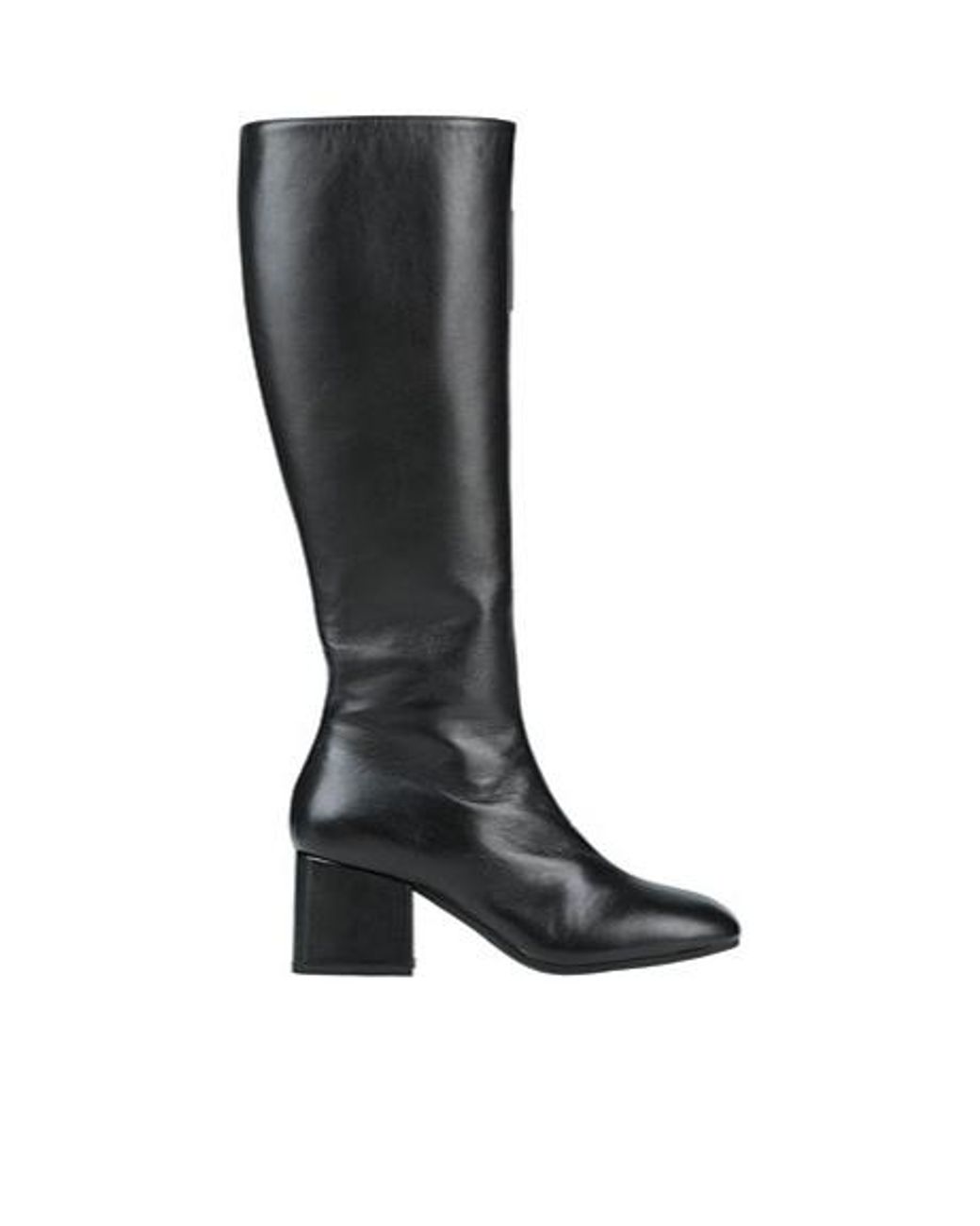 Marni Black Minimal Square-Toe Leather Boots