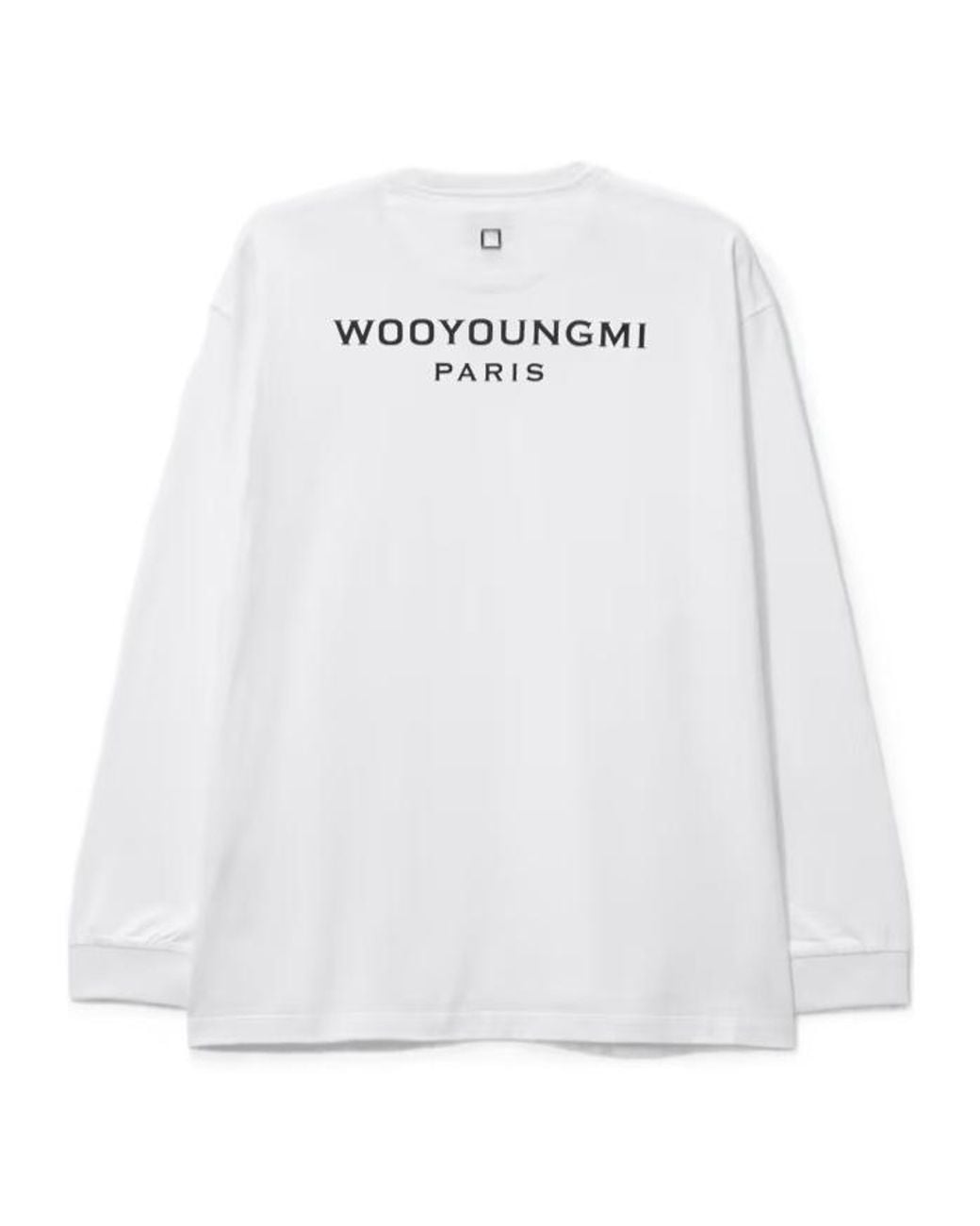 Wooyoungmi White Logo-Print Long-Sleeve T-Shirt for men