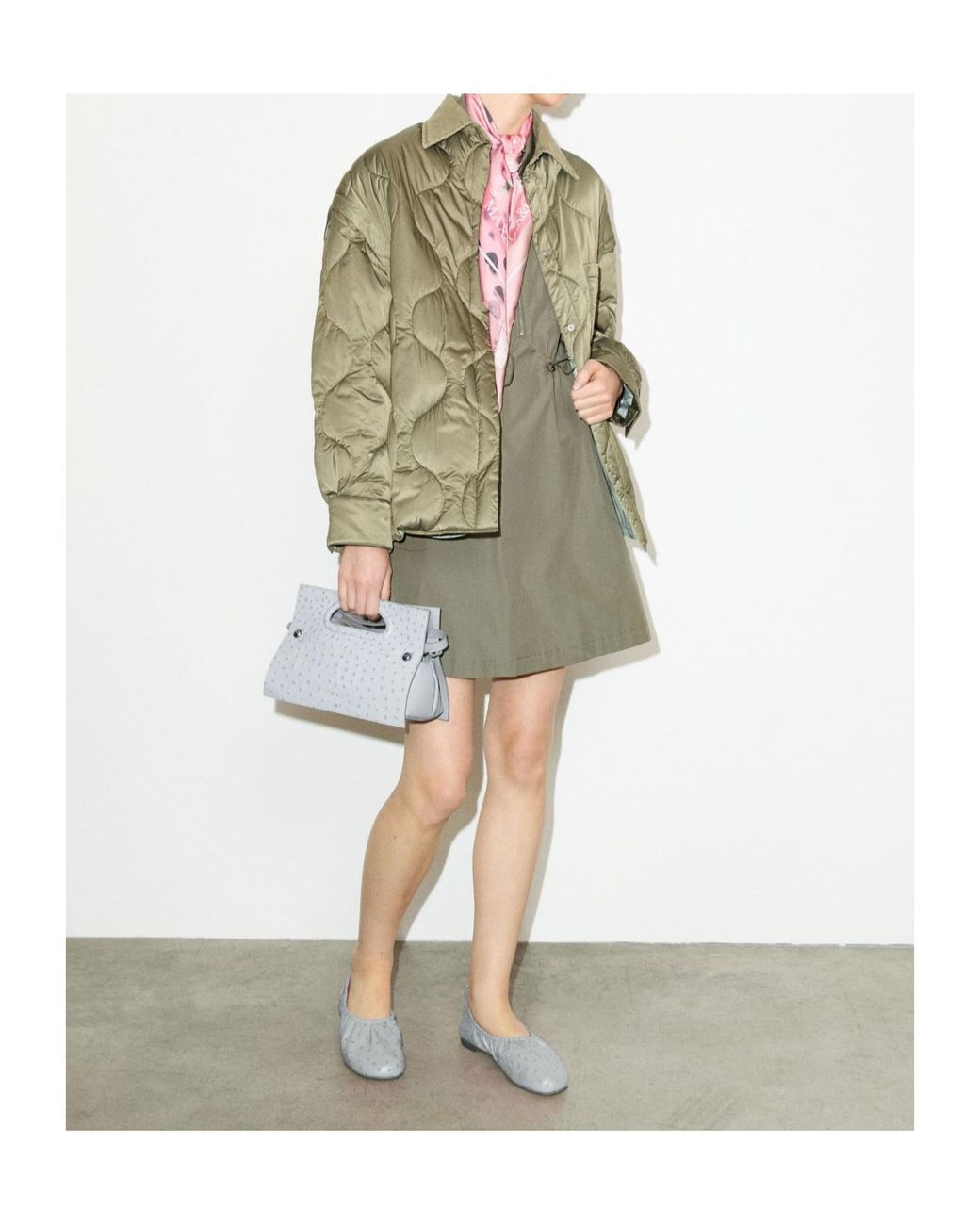 MAX&Co. Green Padded Shacket