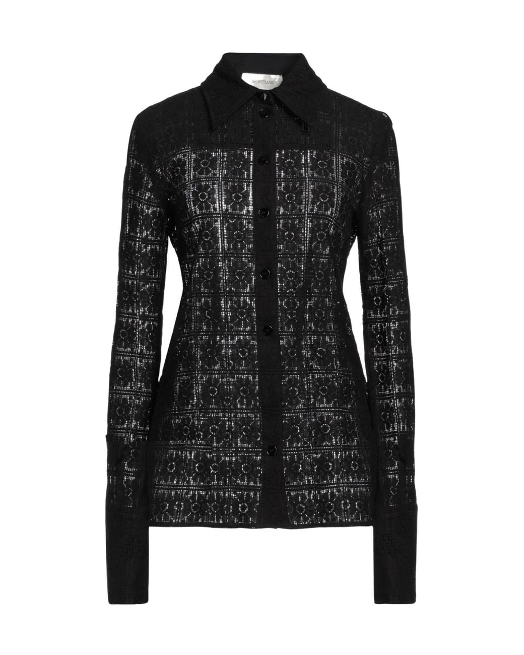 Sportmax Black Solid Color Knitted Shirt