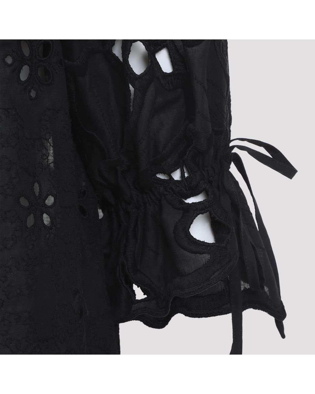 Ermanno Scervino Black Cotton Blouse