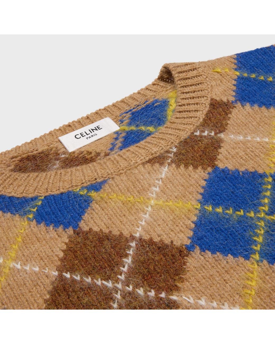 Céline Blue Crewneck Sweater