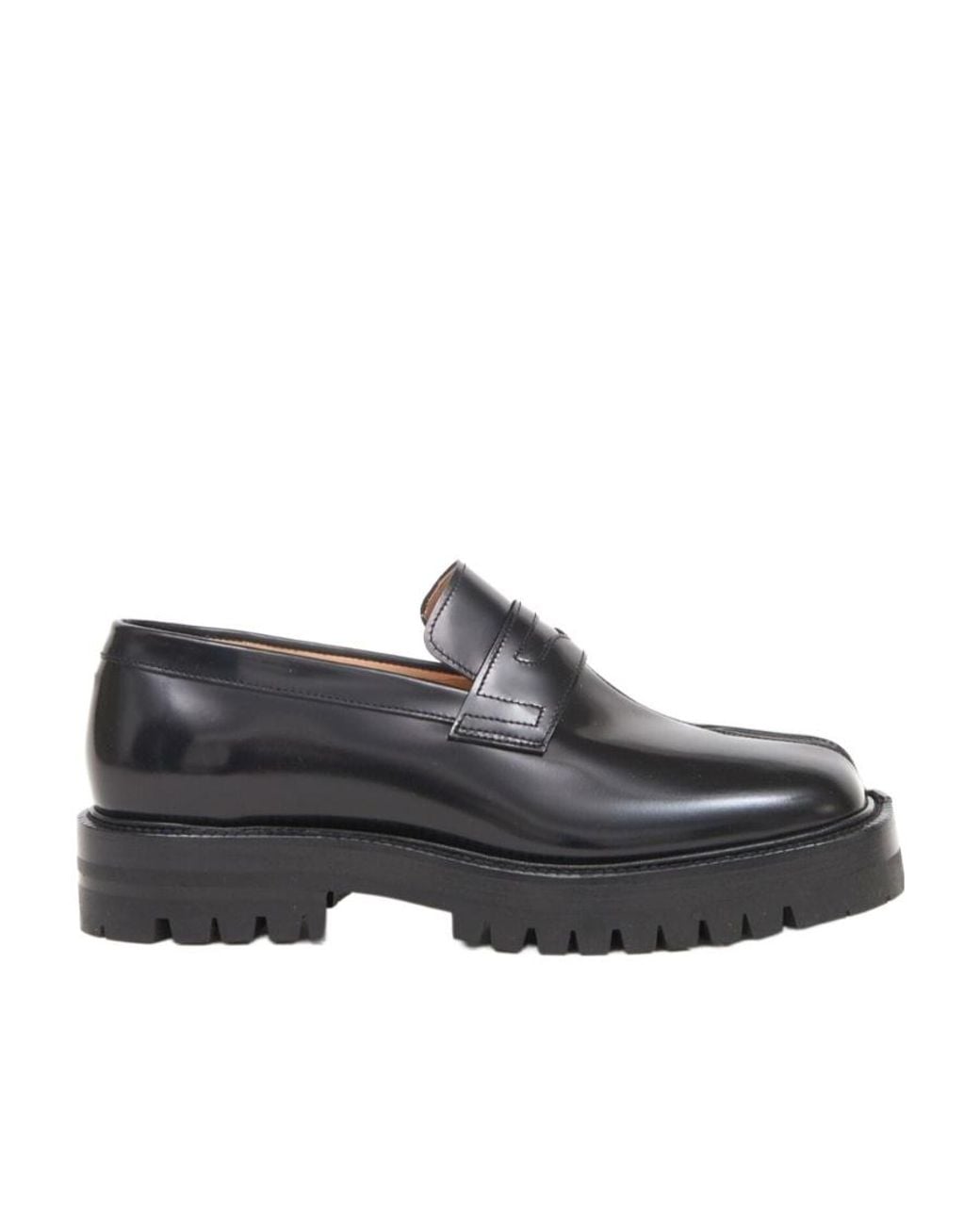 Maison Margiela Gray Tabi County Slip-On Loafers