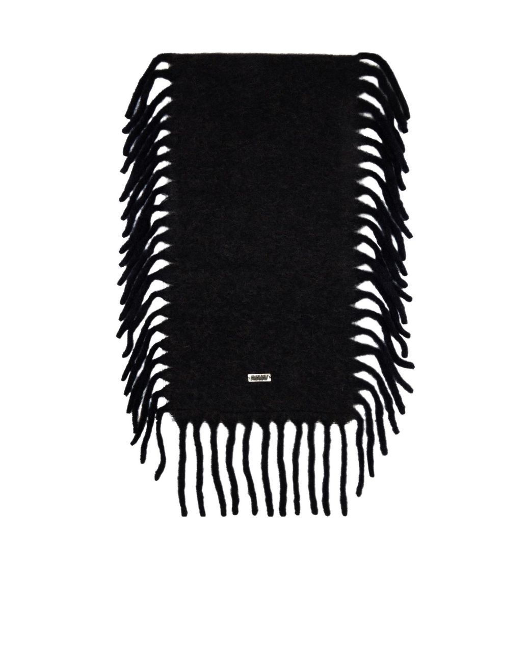 AVAVAV Black Fringed Scarf