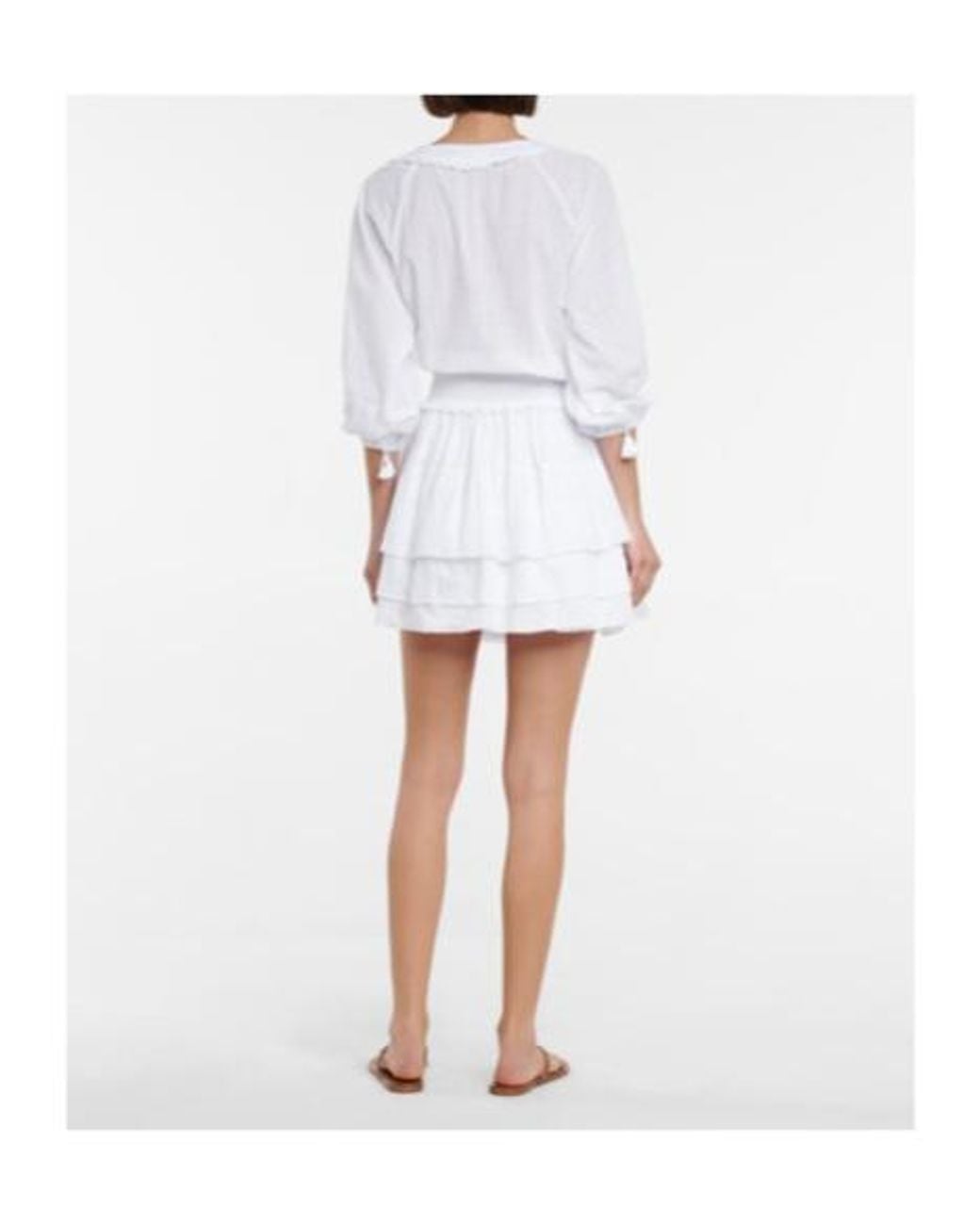 Poupette White Ariel Cotton Minidress