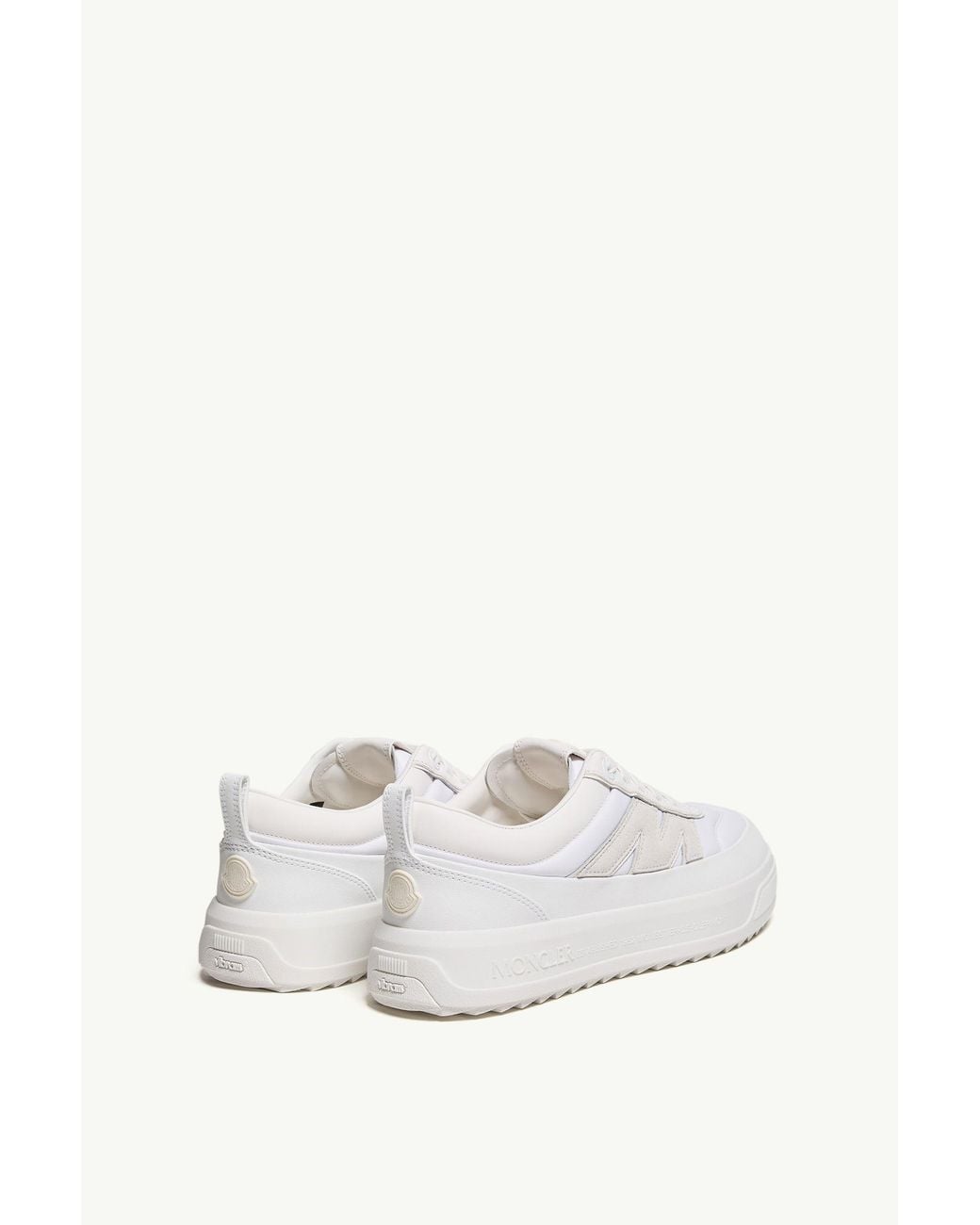 Moncler White Moncler Altive Nubuck & Suede Trainers