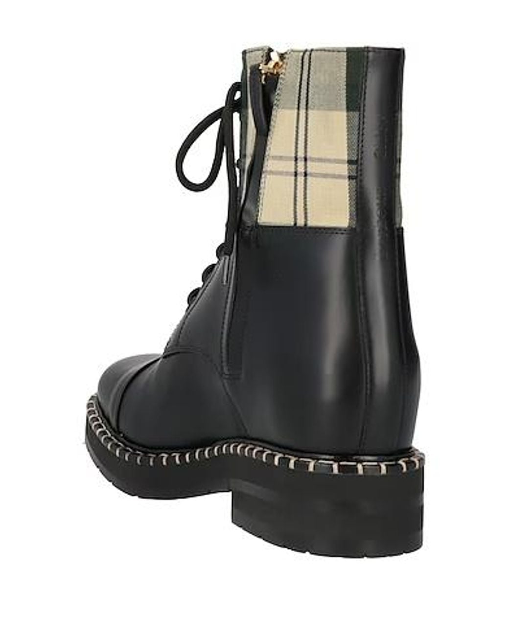 Chloé Black Lace-Up Ankle Boots