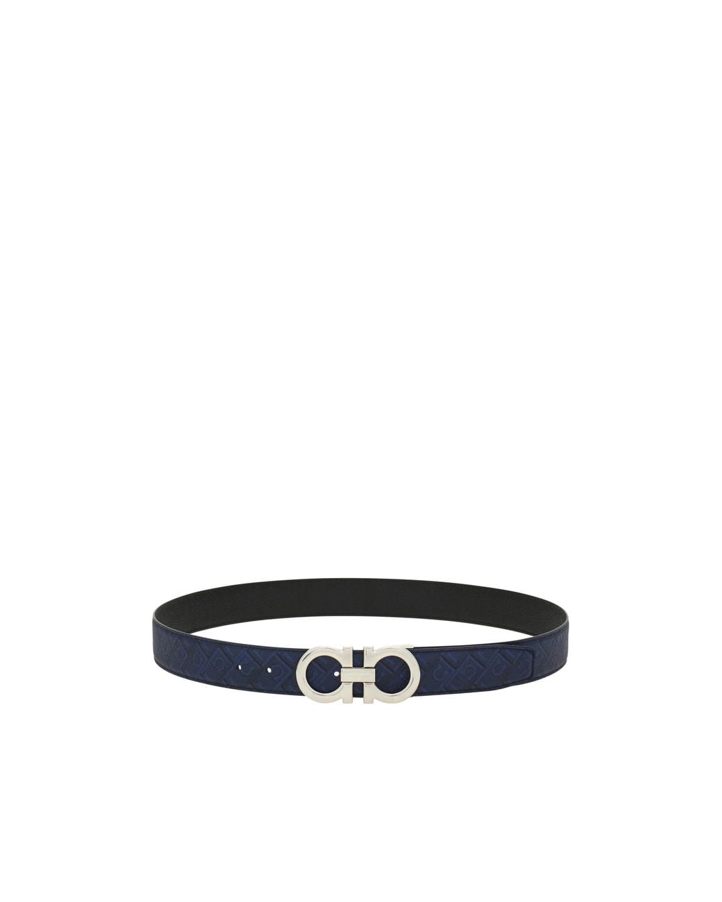 Ferragamo Blue Ferragamo Eyewear Reversible Gancini Belt for men