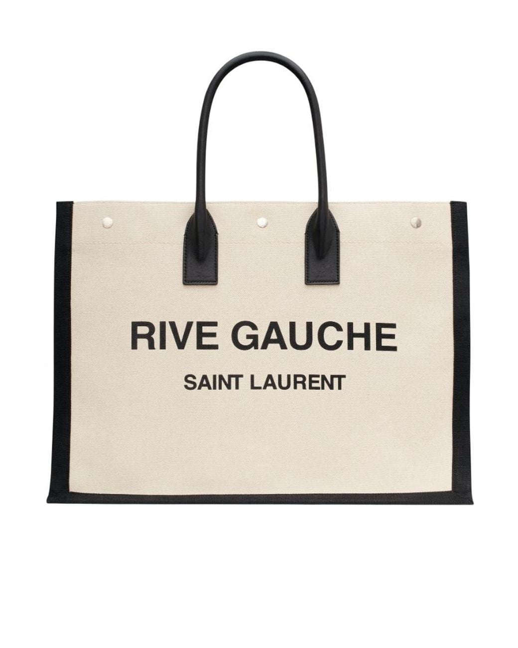 Saint Laurent Natural Rive Gauche Large Tote Bag for men