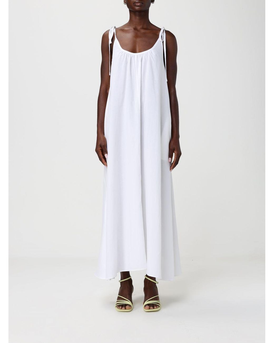 Anine Bing White Mariane Puff-Sleeved Shirt Dress