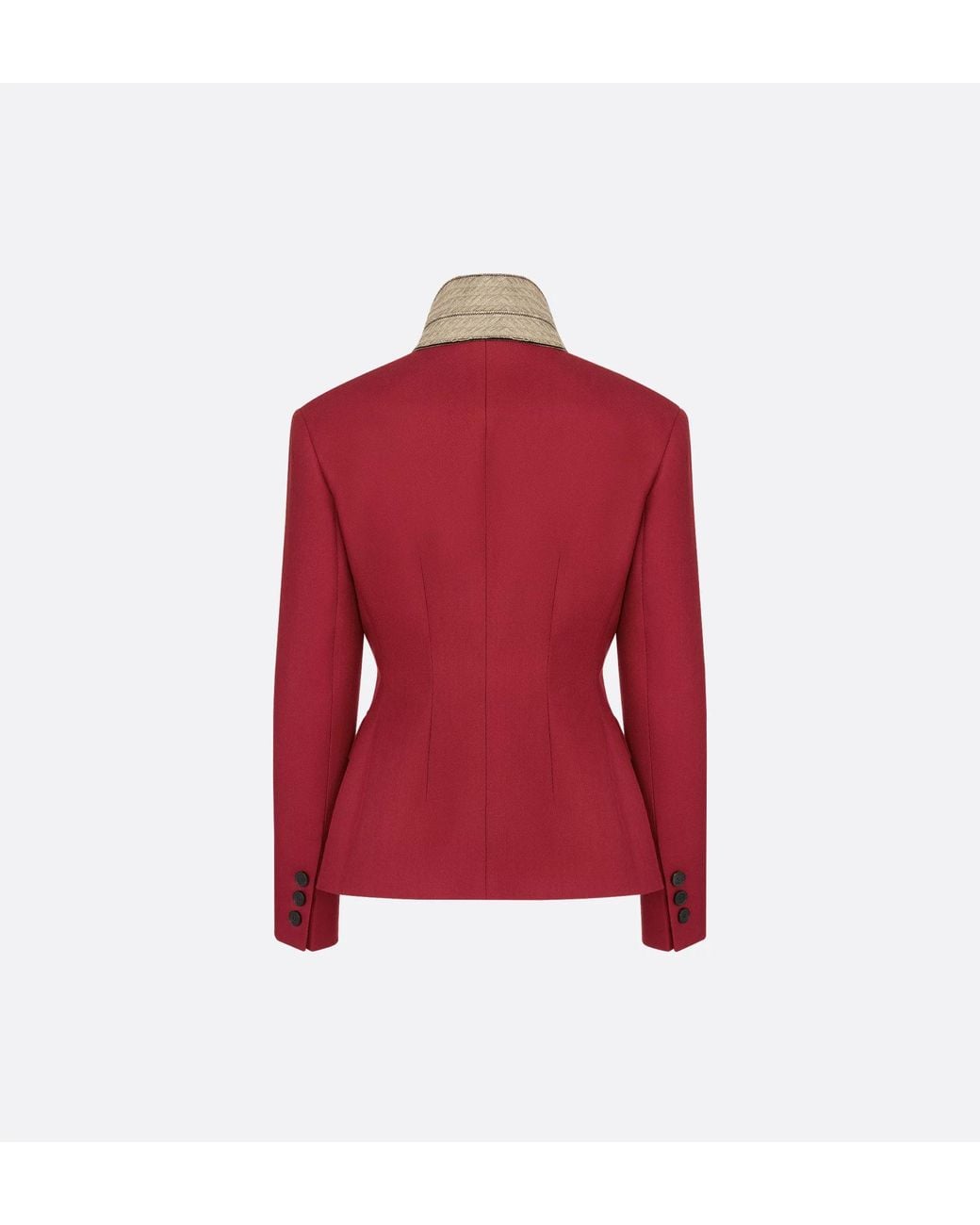 Dior Red Christian Single-Breasted Long-Sleeved Jacket